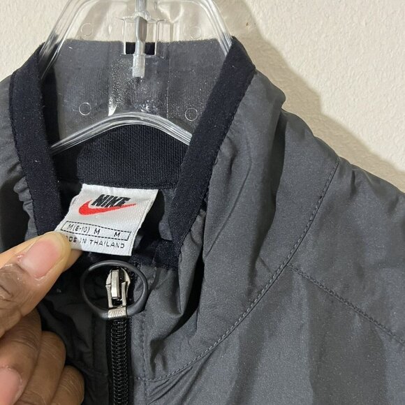 Vintage Nike Vest Womens M Black Running ActiveWear Swoosh Climafit Full Zip - Picture 3 of 5